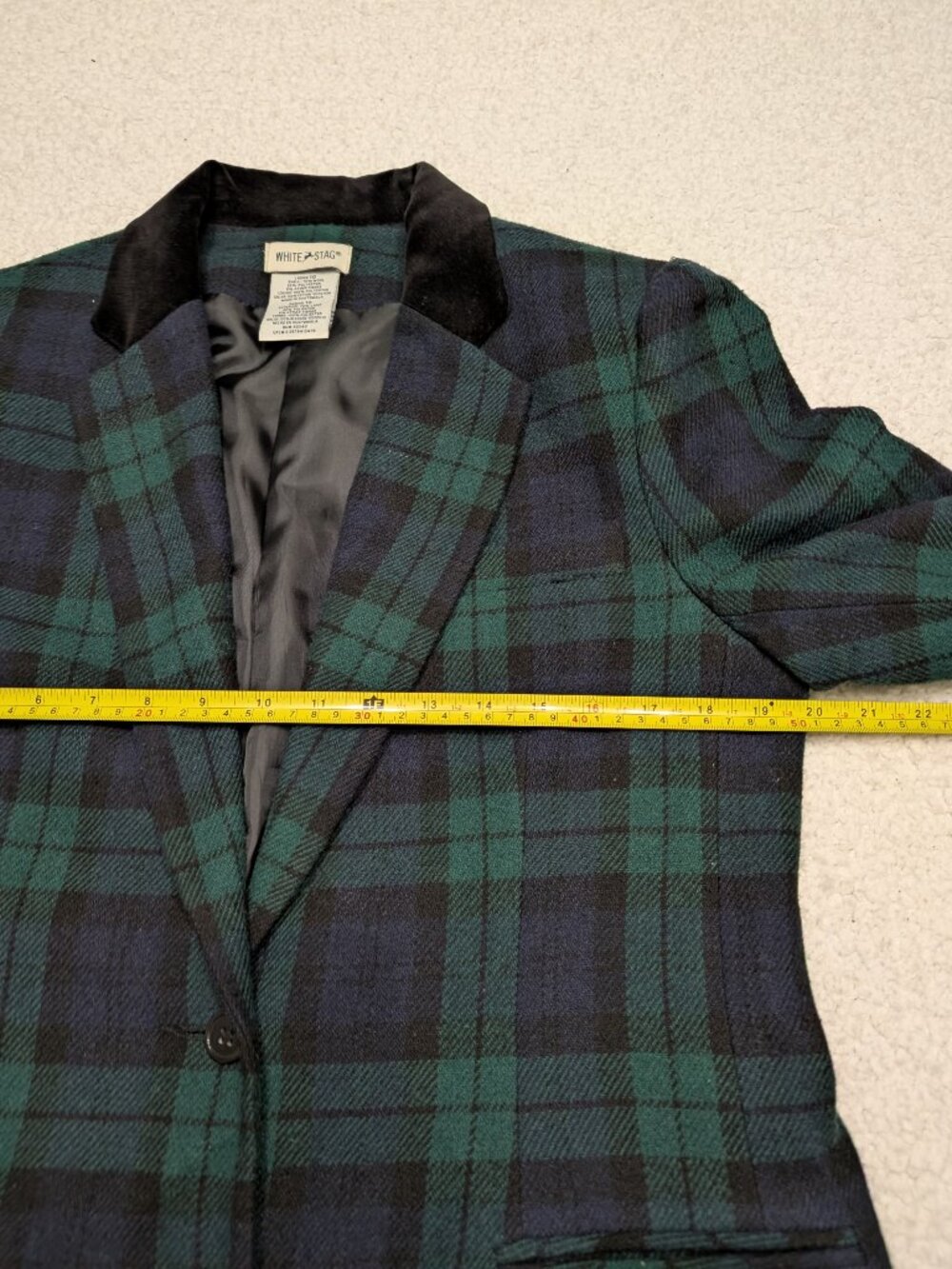 Vintage White Stag plaid blazer 🍂 - Picture 6 of 8
